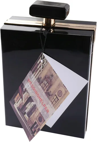 Vista 3 de bolso del lápiz labial Paris Perfume Forma Bolsos de noche para las mujeres