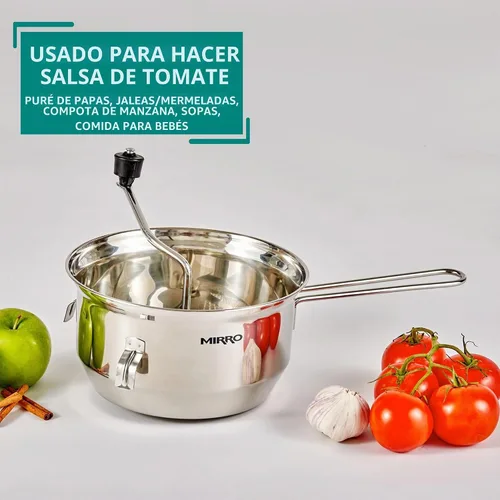 Vista 6 de Mirro 50025 Foley Molino de Alimentos Saludables de Acero Inoxidable, 3.5 Cuartos, Plateado