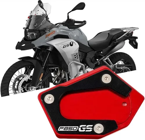 Vista 2 de SCUUBE for BMW F850GS F 850 GS 2018-2020 Motorcycles Kickstand Foot Side Stand Enlarger Plate Extension Pad CNC Support Plate Extension