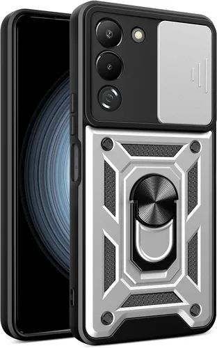 Vista 86 de Compatible con Tecno Camon 18P Bracket Shell, Slide Camera Lens Cover Case Azul