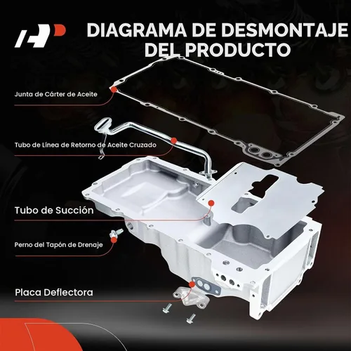 Vista 3 de A-Premium Performance Muscle - Kit completo de cárter de aceite para motor de automóvil, compatible con GM LS1 LS3 LSA LSX Chevrolet Chevy Pontiac