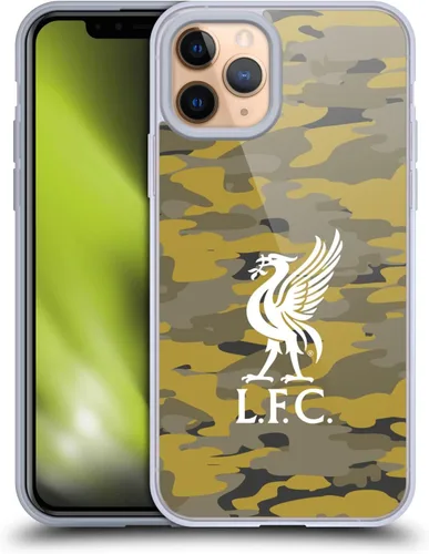 Vista 175 de Head Case Designs Funda de gel con licencia oficial del Liverpool Football Club Away Colourways Crest Camou [protección de grado militar] compatible