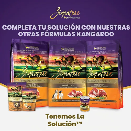 Vista 7 de Zignature Kangaroo - Alimento seco para perros con fórmula de ingredientes limitados, comida seca para perros pequeños bocados, 4 libras