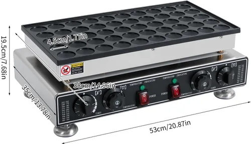 Vista 2 de Mini máquina para hacer panqueques de 1800 W, 110 V, para encimera, panqueques, panqueques, panqueques, antiadherentes, eléctricas, perfectas