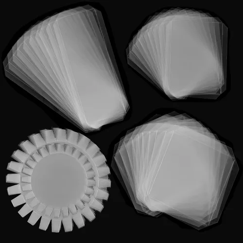 Vista 18 de Paquete de 10 fundas planas para coctelera para hacer tarjetas, 3 x 8 pulgadas, cubiertas planas delgadas para coctelera de plástico transparente