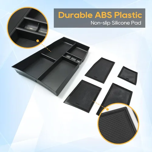 Vista 5 de LFOTPP Organizador de consola central inferior para Nissan Rogue 2021 2022 2023 2024 2025 2026 Nissan Rogue [S/SL/SV/Platinum] T33 Caja
