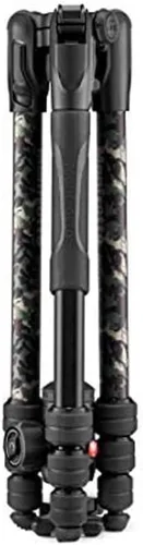 Vista 2 de Manfrotto Befree Advanced Camo - Kit de trípode de viaje, aluminio, verde, con cabeza esférica, cierres de bloqueo giratorio, trípode para cámara