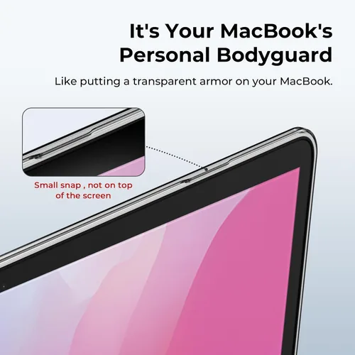 Vista 9 de EooCoo Funda compatible con MacBook Pro de 13 pulgadas, versión 2022-2016, chip M2 M1, carcasa dura transparente, fácil de instalar, funda