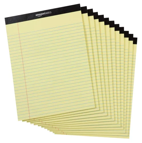Vista 3 de Amazon Basics - Papel para impresora multiusos, 8.5 x 11 pulgadas, 20 libras, 10 resmas, 5000 hojas, 92 brillantes, blanco Bloc de notas