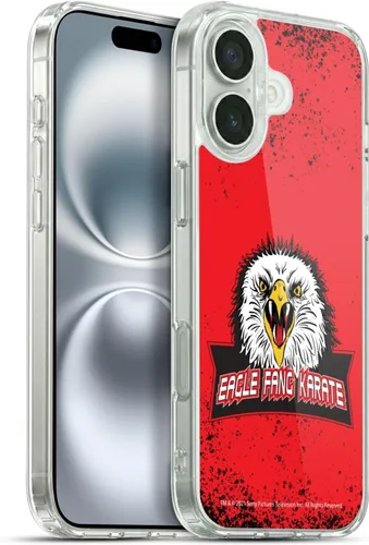 Vista 154 de Head Case Designs Funda de gel suave con licencia oficial de Cobra Kai Eagle Fang Logo Key Art compatible con Apple iPhone 7 Plus/iPhone 8 Plus