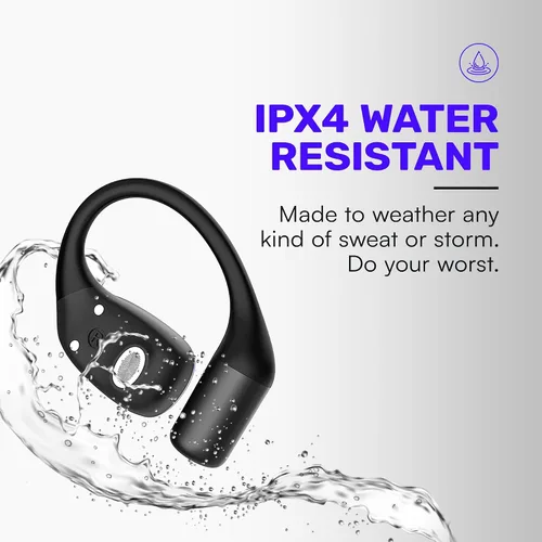 Vista 8 de Raycon Essential Open Earbuds – Auriculares inalámbricos True Wireless de oído abierto con Bluetooth 6.0, ultraligeros, diseño de gancho cómodo