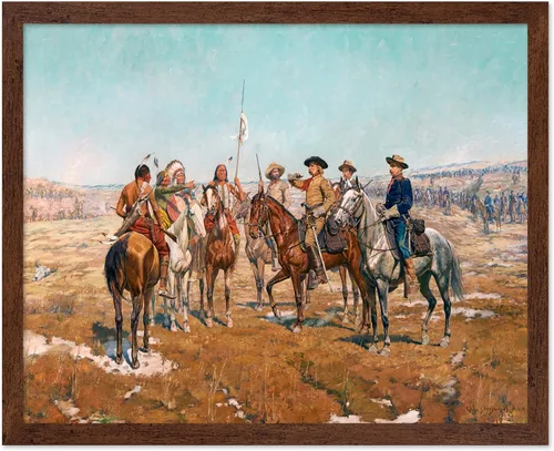 Vista 56 de Poster Master Póster vintage de The Lookout, estampado retro de vaquero, arte occidental, arte del salvaje oeste, arte de equitación, regalo