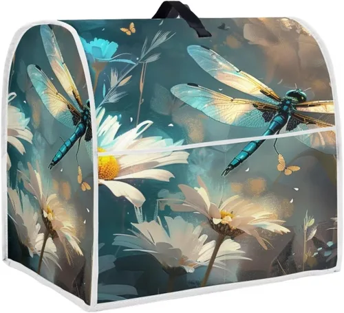 Vista 12 de Funda para batidora con estampado de girasol y bandera americana, cubierta protectora contra el polvo, adecuada para la mayoría de los modelos