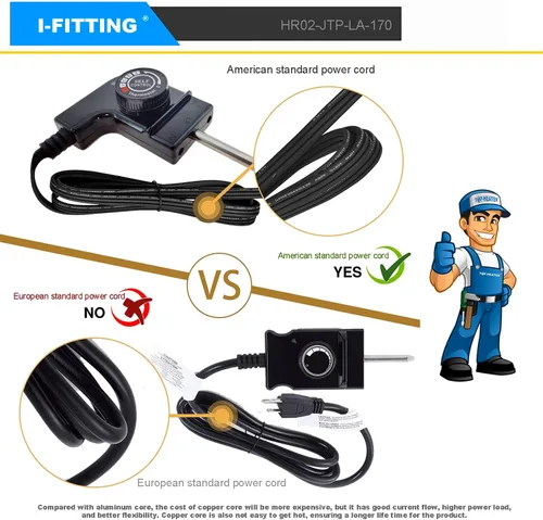 Vista 8 de Cable de sonda de termostato ajustable para ahumadores Masterbuilt y planchas eléctricas, ahumador eléctrico para exterior/hogar, cable