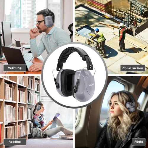 Vista 130 de ProCase NRR 28dB Noise Reduction Ear Muffs, Foldable Adjustable Noise Cancelling Headphones