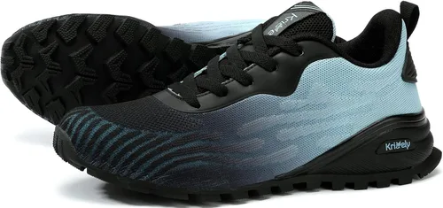Vista 6 de Kricely Tenis de correr para hombre, para caminar, senderismo, tenis para hombre, tenis cruzado, tenis al aire libre, calzado casual