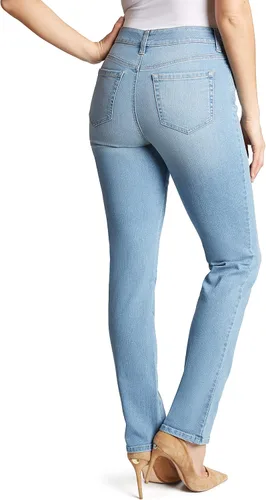 Vista 3 de Gloria Vanderbilt - Jeans clásicos Amanda, cónicos y de cintura alta para mujer