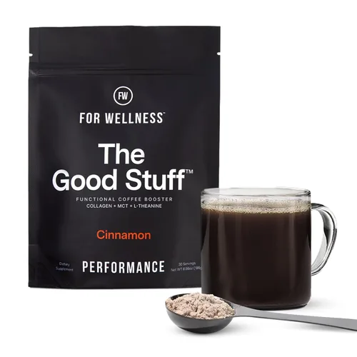 Vista 11 de The Good Stuff Potenciador de café de canela Crema de café saludable para concentración y energía Keto, crema en polvo no láctea con aceite