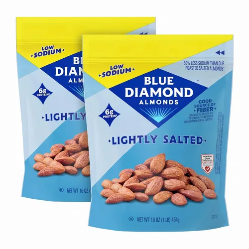 Vista 23 de Blue Diamond Almonds Smokehouse - Frutos secos saborizados, bolsa resellable de 16 onzas, (paquete de 1)