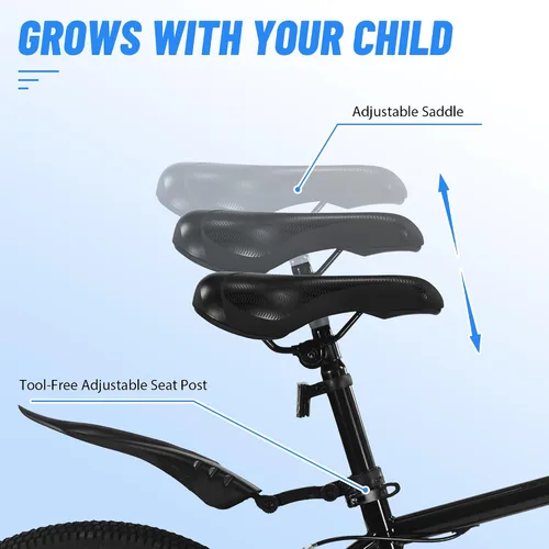 Vista 4 de Bicicleta infantil de 20 pulgadas para niños de 7 a 12 años, estilo BMX, bicicletas ligeras para niños, bicicletas para niños con frenos delanteros