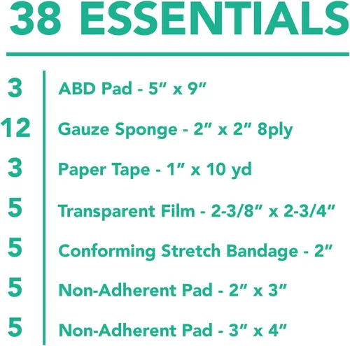 Vista 5 de Ouch Essentials Kit de cuidado de heridas, paquete de 1