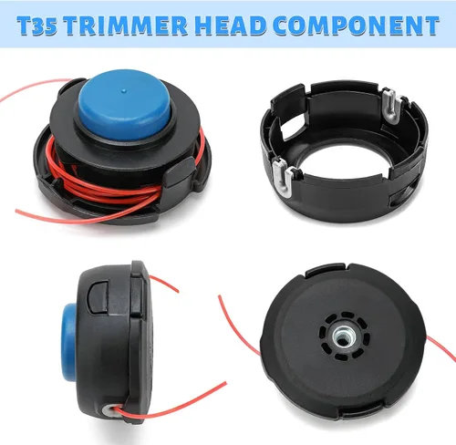 Vista 6 de Paquete de 2 cabezales de recortadora T35 224L para Husqvarna Weed Eater 123L 128LD 223L 225L 232L 322L 324LX 325L 325LX 326LX 326LX 326LDX 322R