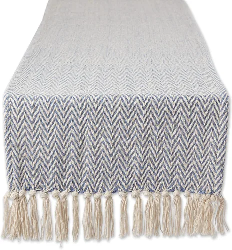 Vista 10 de DII Woven Basic - Camino de mesa Chevron de la colección de mesa, 15 x 72 pulgadas, gris