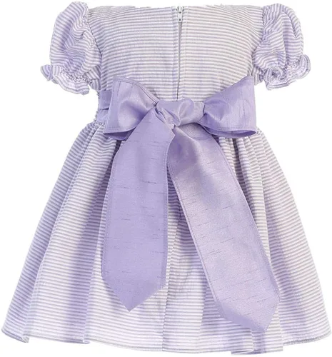 Vista 2 de Lito M743 - Vestido de algodón con cintura fruncida