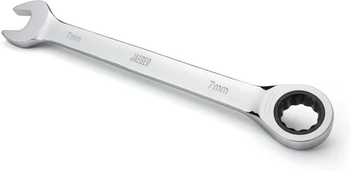 Vista 18 de Jaeger Llave combinada de trinquete de 1 pulgada con precisión de trinquete de 89 dientes y acero pulido endurecido para proyectos con espacios