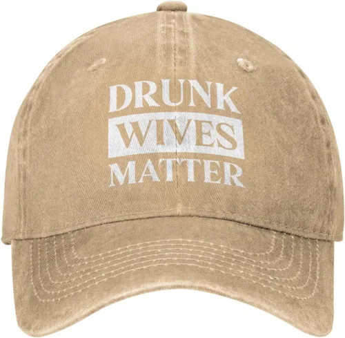 Vista 21 de Funny Gift Hat Drunks Wives Matter Hat for Men Baseball Hat Vintage Cap