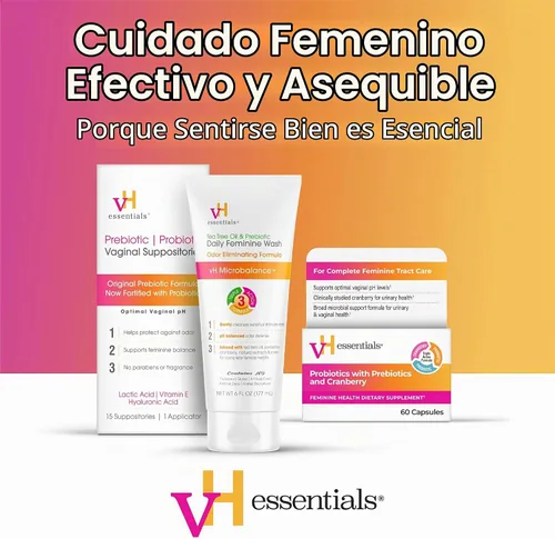 Vista 6 de vH essentials Probióticos para mujeres con prebióticos, 120 cápsulas (paquete de 2)