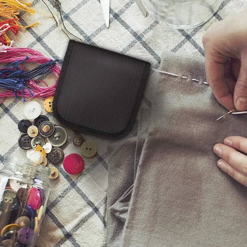 Vista 6 de OKOM - Kit de costura para adultos, 68 piezas de hilo para coser, suministros de costura, kit de costura para el hogar, viajero, pequeño mini