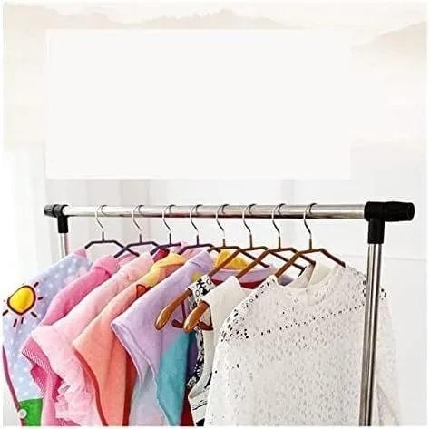 Vista 4 de Perchero organizador de ropa, perchas de ropa / perchas para abrigos, 10 perchas de metal antideslizante sin costuras para el hogar para colgar ropa