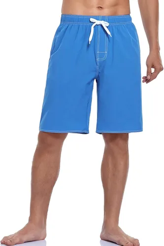 Vista 2 de Kedofe Traje de baño para hombre, de secado rápido, con bolsillos y forro de malla