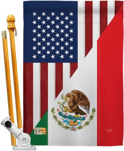 Vista 14 de Juego de banderas de la amistad de Estados Unidos y México, juego de banderas regionales de Estados Unidos, alianza mundial, país, área particular