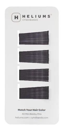 Vista 12 de Minihorquillas Heliums - Rubio Ceniza - Paquete de 40, horquillas pequeñas de 1.5 pulgadas para cabello fino y niños