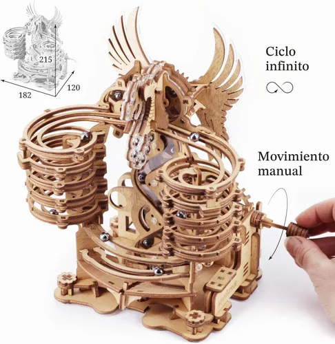 Vista 2 de iDventure Marble Run Dragon Kit de modelo de bricolaje, rompecabezas