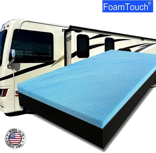 Vista 73 de FoamTouch Colchón litera de 7 pulgadas de alto x 28 pulgadas de ancho x 72 pulgadas de largo (solo espuma), carbón, sin funda