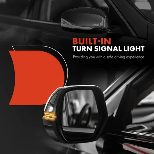 Vista 8 de A-Premium Par (2) Espejos de puerta eléctricos para conductor y pasajero - Compatible con Mazda CX-5 2015-2016 - Espejo retrovisor exterior negro