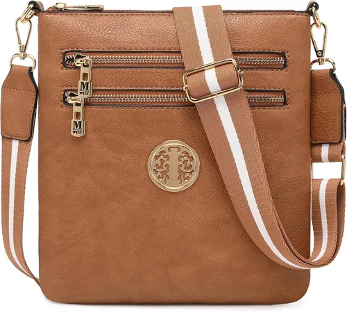 Vista 93 de Montana West Bolsos cruzados para mujer con múltiples bolsillos y correa ajustable