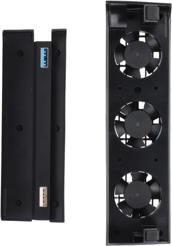 Vista 7 de Kafuty-1 Kit combinado de ventilador de refrigeración y concentrador USB para sistema de consola PS4 Slim, adaptador divisor USB 3.0 de 4 puertos