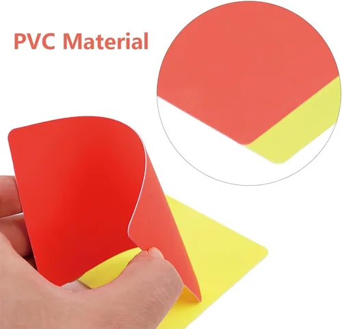 Vista 6 de Kit de tarjetas de penalización para oficiales deportivos de fútbol, tarjetas de árbitro para fútbol, fútbol, deportes, árbitro, juego de dos