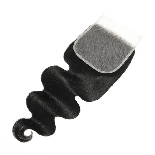 Vista 5 de Peluca de cabello humano con cierre de encaje HD transparente de 5 x 5, onda corporal 12A, cabello virgen brasileño, cierre libre, pre-despuntada