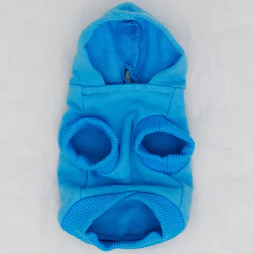 Vista 4 de LOPHIPETS Sudaderas con capucha de algodón para perros pequeños, chihuahua, ropa para cachorros, abrigo para clima frío, color azul Cambridge/XXS