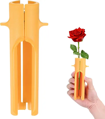 Vista 11 de M METERXITY Paquete de 1 herramienta peladora de espinas de rosas, pelador de espinas de hojas de tallo de rosa de metal para ramos, ramas