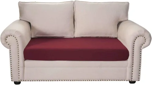 Vista 45 de MBROS Funda de cojín elástica para sofá de 2 cojines, protector de muebles de 1 pieza, funda de cojín para sofá, funda de cojín, color negro