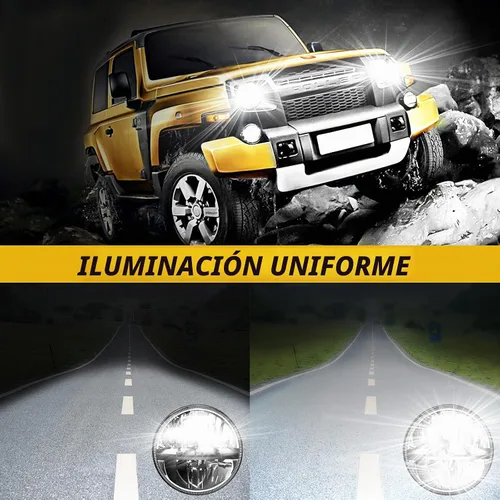 Vista 7 de Faros delanteros LED de WHDZ, Faro de 2PC 36W