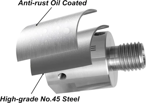 Vista 7 de Adaptador de rosca macho de 1-1/4 "x 8TPI a 1" x 8TPI Macho, para torno de madera con rosca de husillo de 1-1/4 "x8TPI, adaptador de husillo