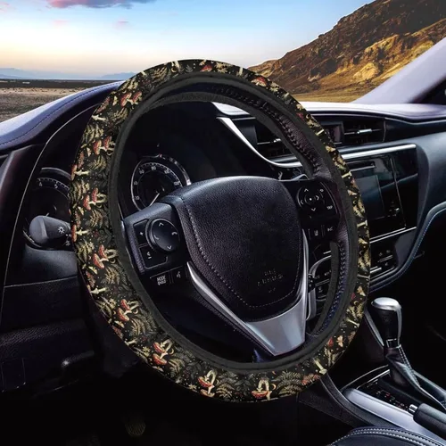 Vista 38 de Asian Dragon - Funda universal para volante de automóvil, accesorios interiores de automóvil, lavable, transpirable, funda para volante