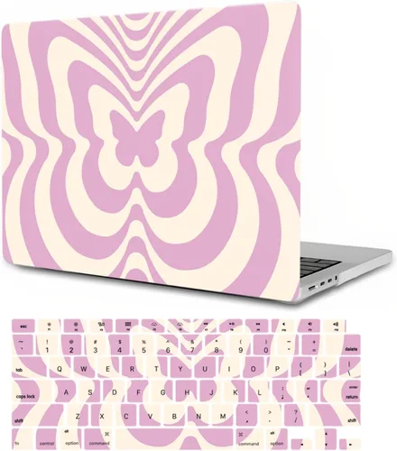 Vista 32 de Funda compatible con MacBook Pro de 13 pulgadas 2012 2011 2010 2009 2008 versión A1278, funda protectora de plástico duro y cubierta de teclado